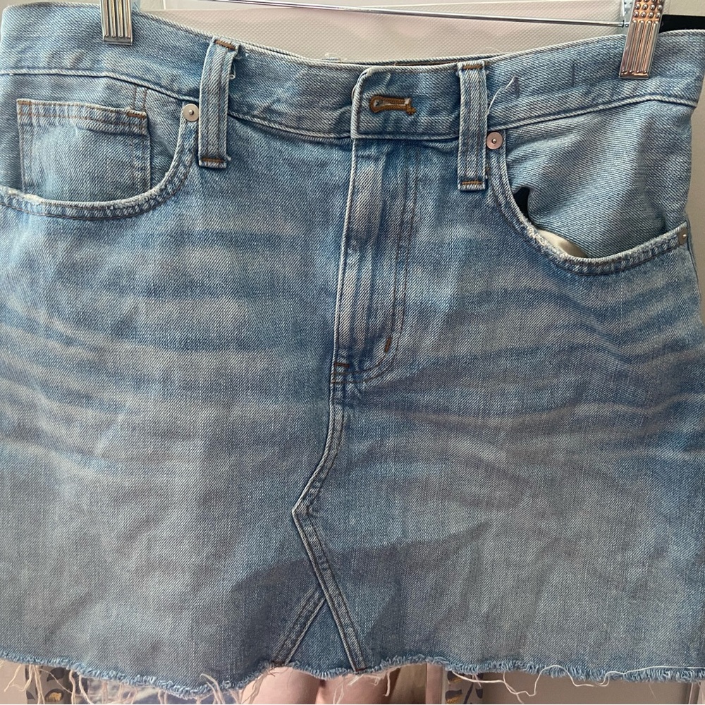 Madewell Rigid Denim A Line Skirt